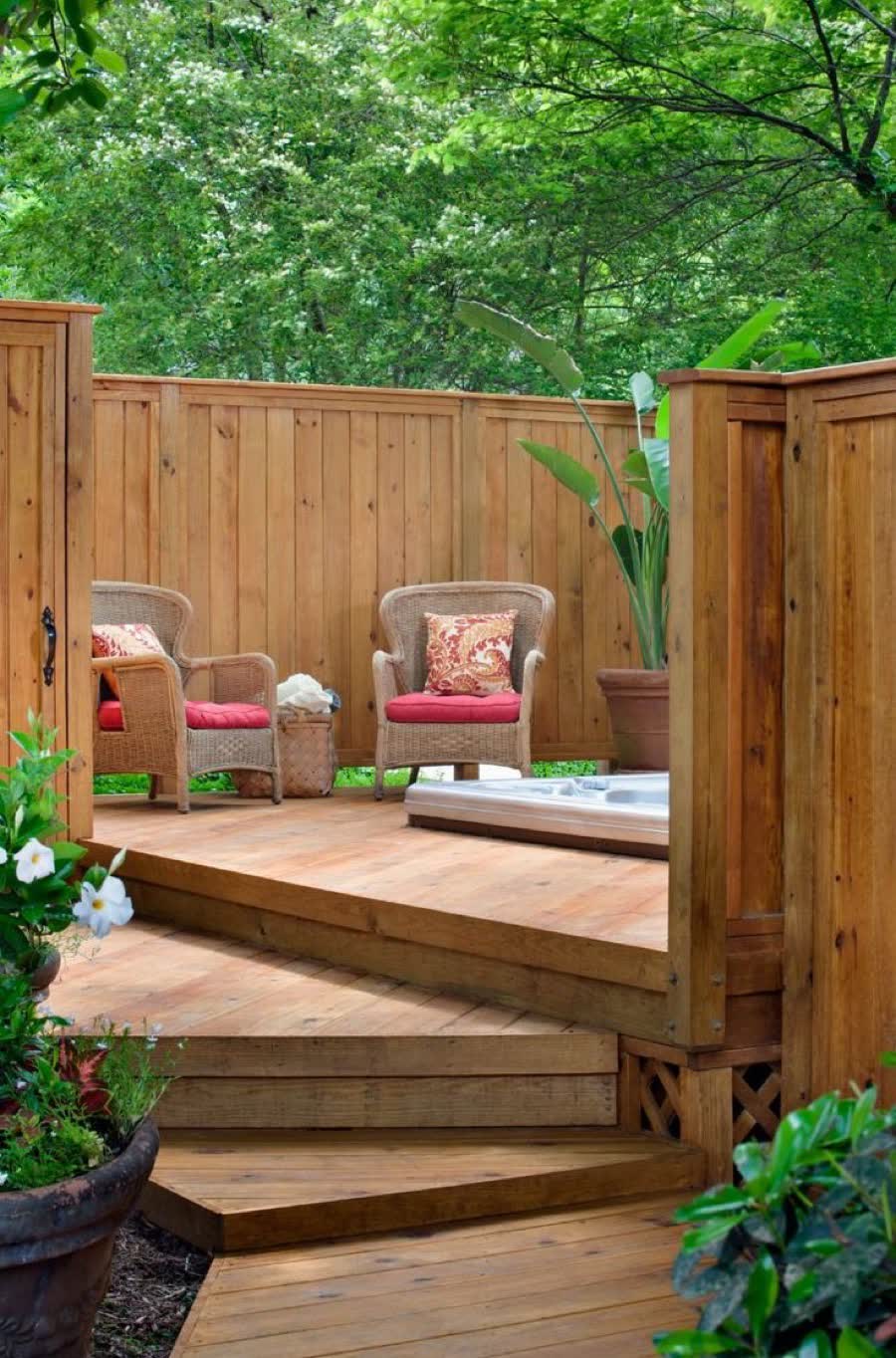 Wood deck
